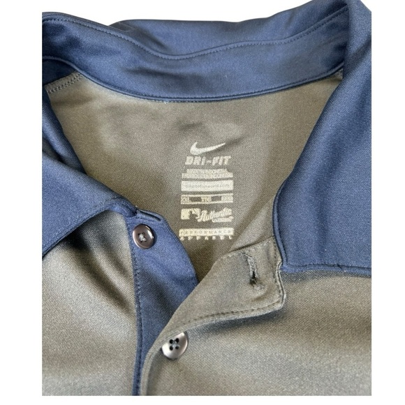 Detroit Tigers Nike Dri-Fit Polo | Men’s XL | Blue and Grey | Golf Style - Picture 10 of 10